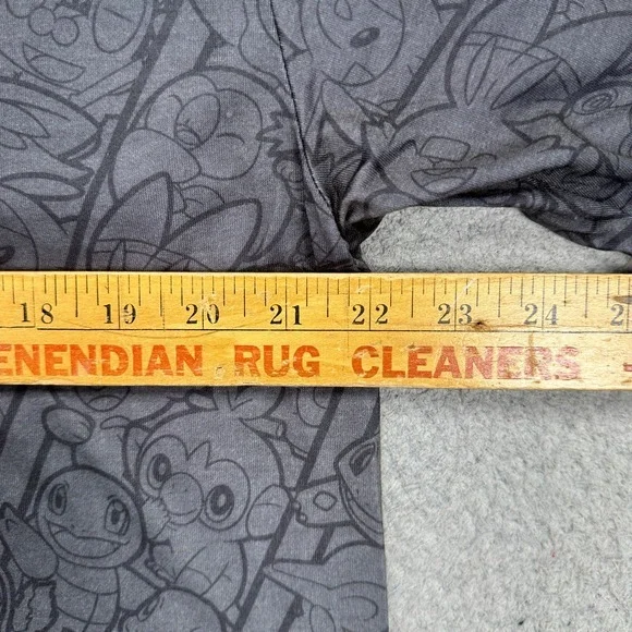 Pokemon Pikachu Adult Mens T-Shirt Large Grey Graphic Ombre Short Sleeve Tee NEW - Picture 6 of 8